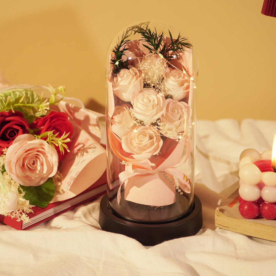 Luxury Romantic Gift for Special Occasions - Memories InsiteROSE-DOME-LED-02
